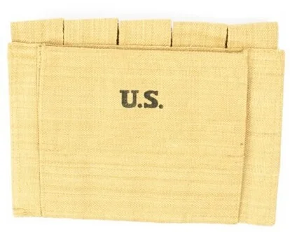 
Military Bag Tactical U.S. WWII Thompson SMG Five Cell 20 Round Magazine Pouch Ammo Canvas Pouch 