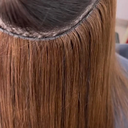 Stock Genius Weft Cuticle Intact Invisible Weft Russian Hair 18 months Life Span Factory Direct