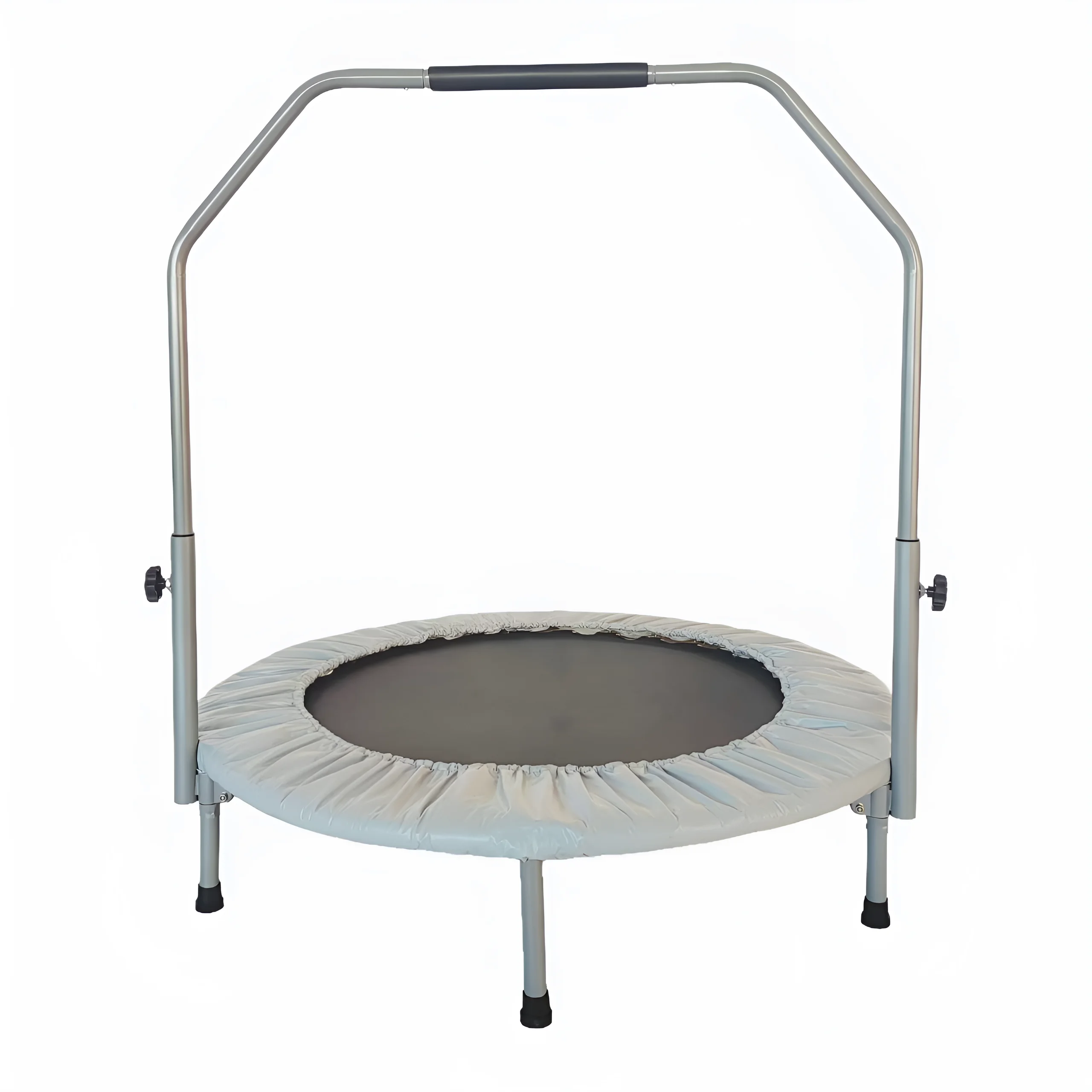 48 Inch Foldable Mini Trampoline, Fitness Trampoline Rebounder with U shape Foam Handle, Indoor Outdoor Exercise Trampoline