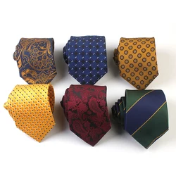 Polyester Ties Male Neckties Wholesale Clip Cufflinks Handkerchief Neckties 8cm Cheap Price Promotion Herren Krawatten Neckties