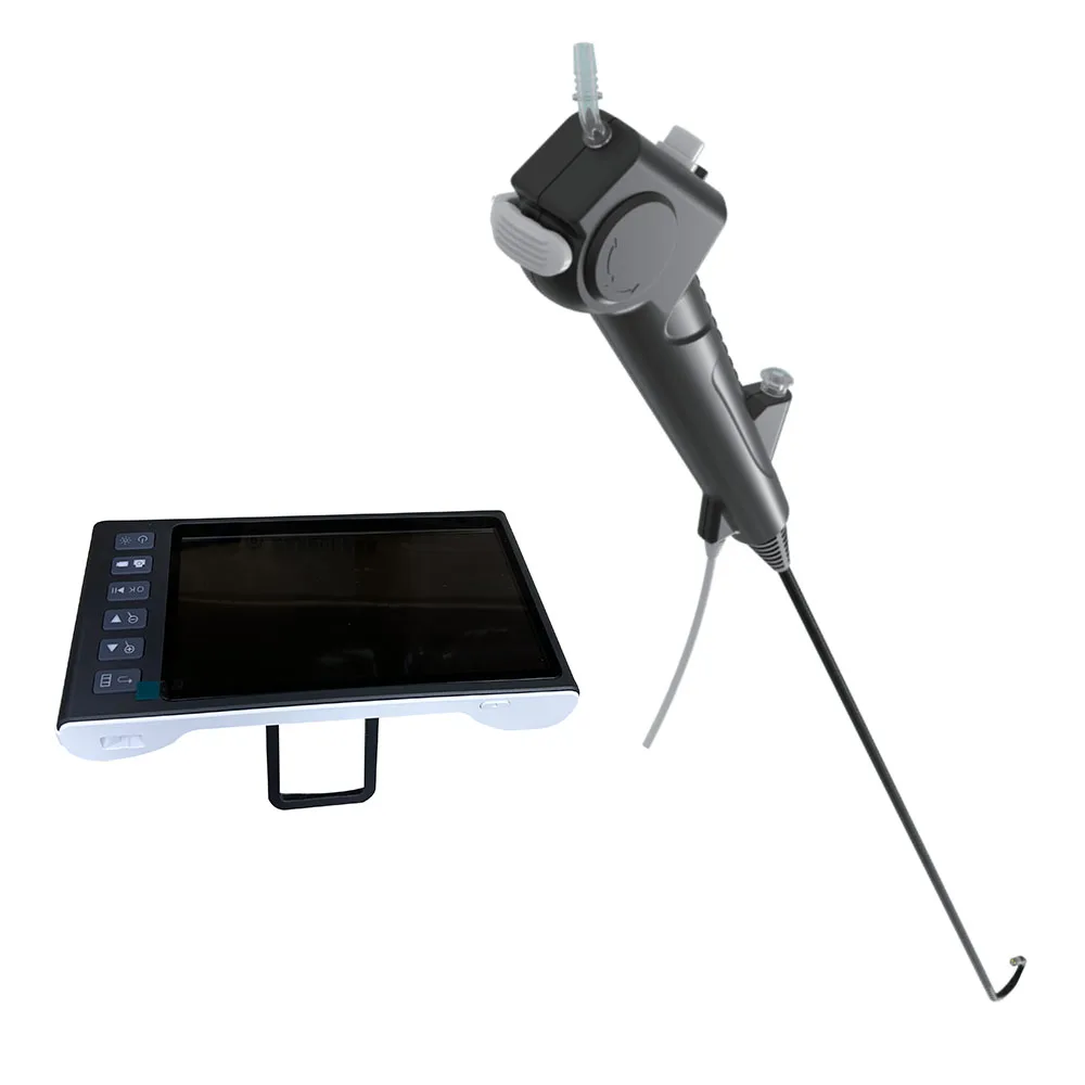 Disposable endoscope mini endoscope Two-way 180 degrees with LED for medical uroscope