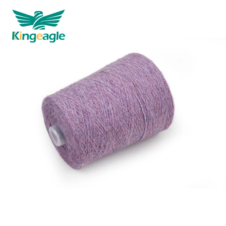 Kingeagle Factory Wholesale Top Grade Warm Super Soft 9NM/1 4% Wool 2% Spandex Brush Yarn for Sweater