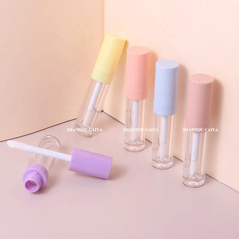 9ml Big Capacity Purple Black pink White Empty Foundation Tube clear Lip Gloss Tubes with Wand Applicator Lipgloss Packaging