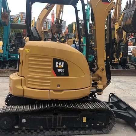 Отличный гидравлический экскаватор б/у CAT 303E хорошая производительность низкая цена подержанный на складе лицензированный EPA и EC