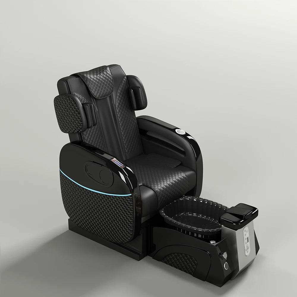 Набор мебели для салона красоты Garra rufa, без рыбок, без сантехники, с синими стульями для маникюра и педикюра