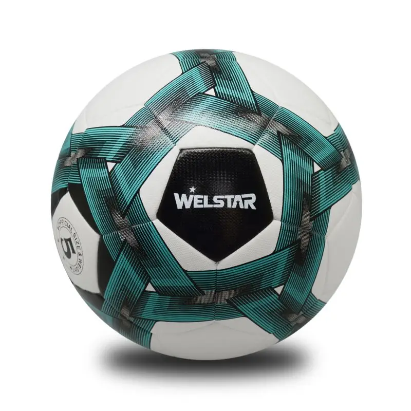 High Quality PU Hybrid Soccer Ball Official Size 5 Training and Match Customized Hidden Stitched Printed Logo