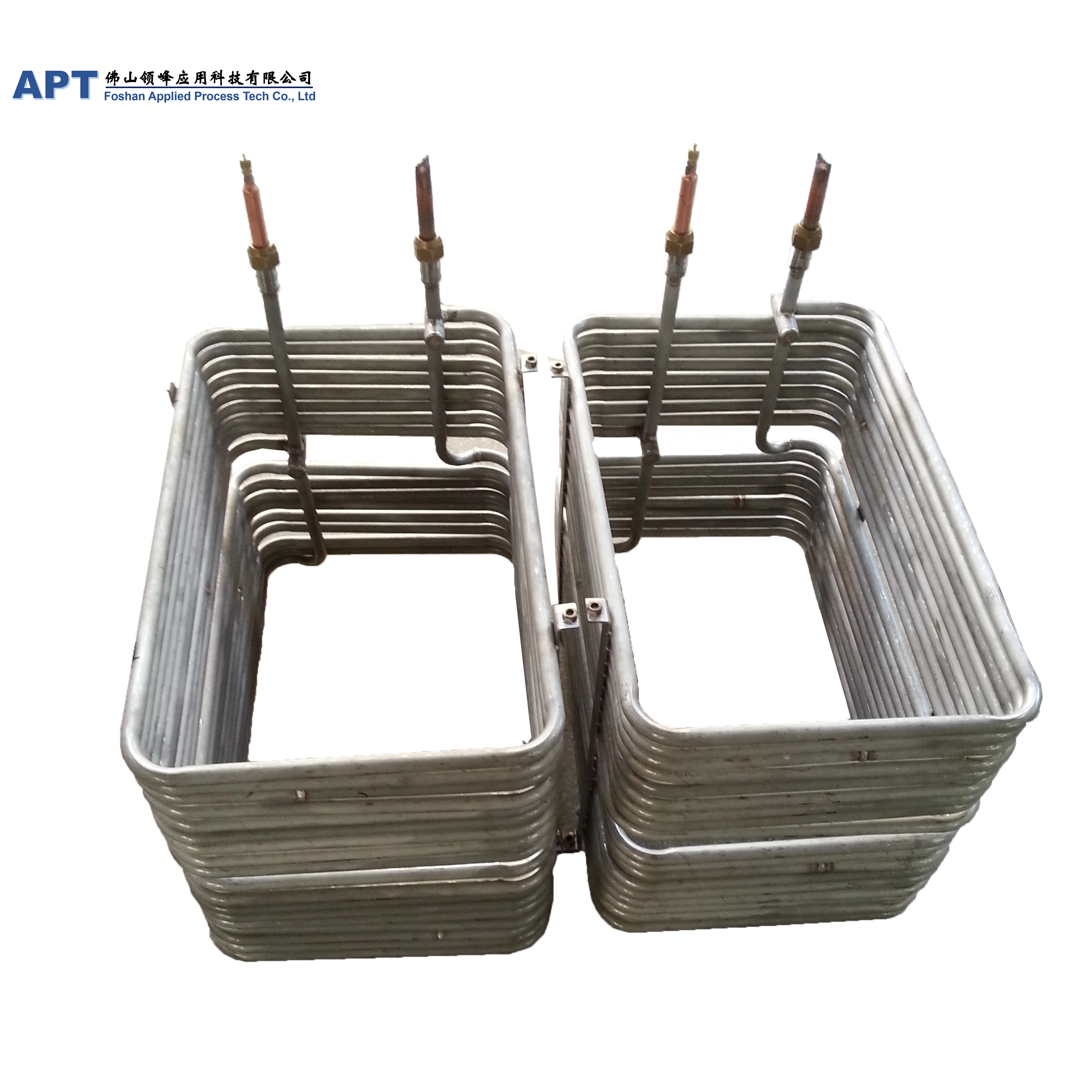 Customized aquarium fish tank water coil 2HP titanium coil evaporator ta1 Titanium heat exchanger coil