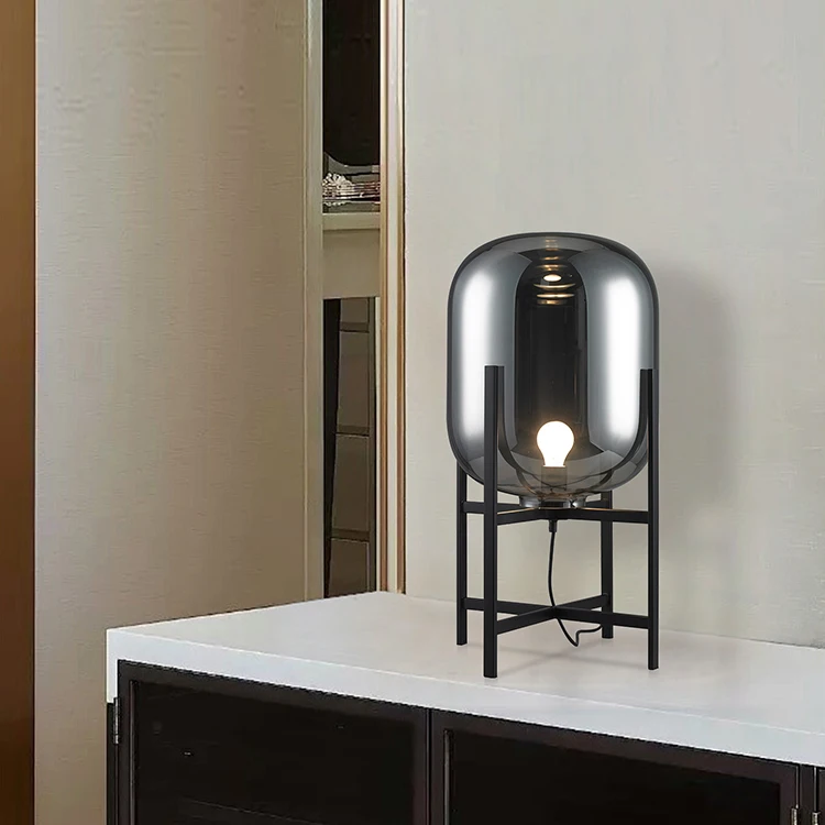 New Design Modern Decorative Table Light Indoor Bedroom Glass Fixture Lighting Creative Night Lights Led Table Lamps