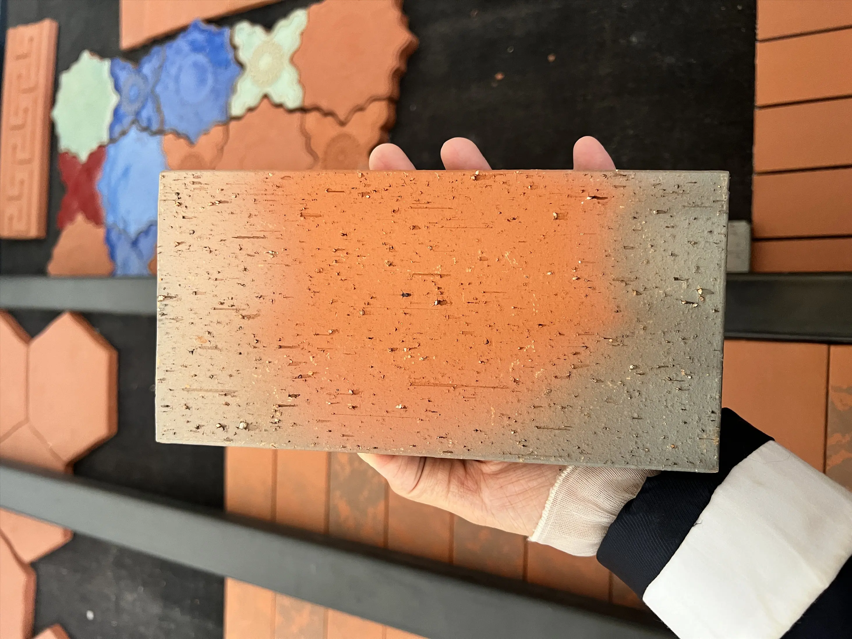 Popular high quality fireproof clay brick split wall tile 60x240X11MM outdoor indoor decoration