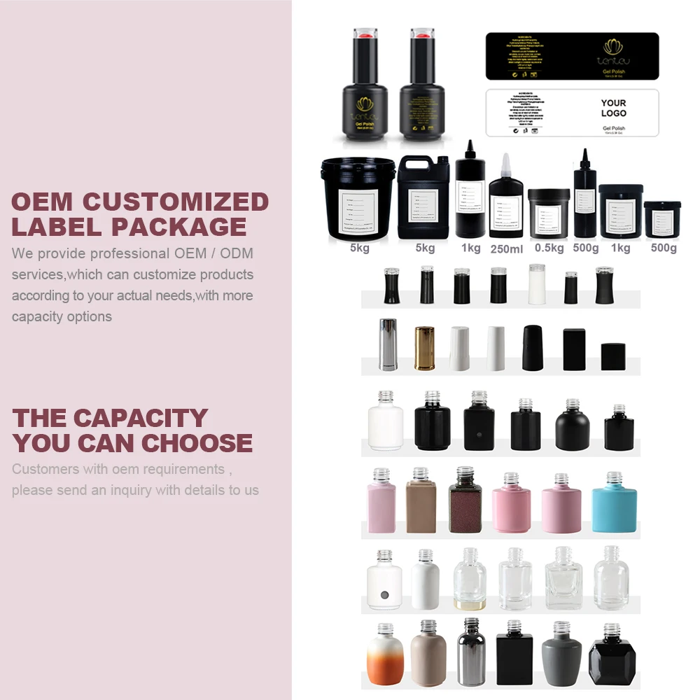 Tenteu top coat gel nail polish no MOQ diamond top coat nail gel private label gel top coat