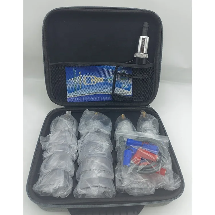 20 Pack Cupping Glasses Set with Acupressure Point Magnets Vacuum Pump  for Face Body Cellulite Tension Relaxing Muscles Scraper