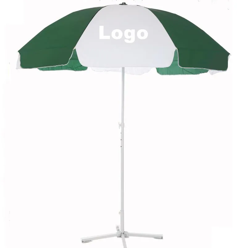 Promotional Cheap Portable Advertising Beach Umbrella With Custom Logo Printing Coca Cola Brand