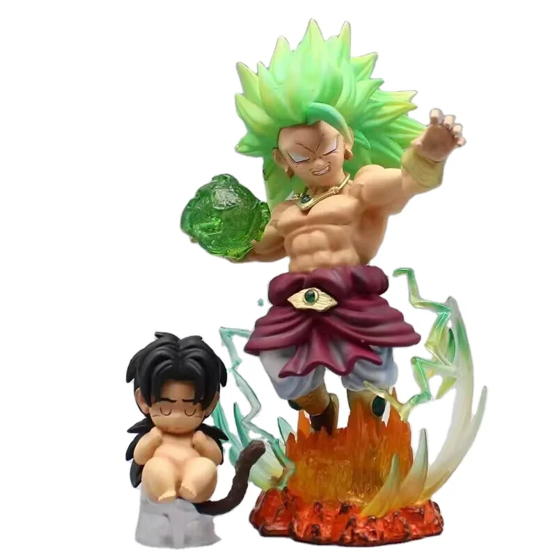 19CM New product High Quality DBZ GK WCF Super Saiyan3 Broli Baby Great ape Battle stance model Anime Figure Cartoon-Character