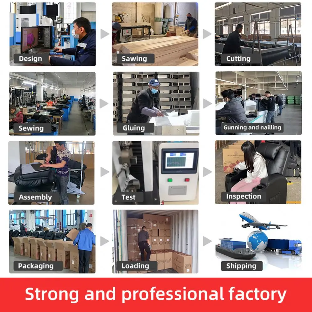 XIHAO Living Room Furniture Home Theatre Designs Recliner Sofa Couch Recliner Seating Modern Luxury Recliners