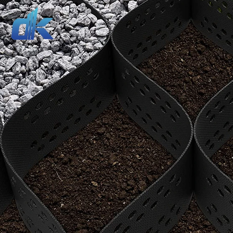 Dingkun низкая цена hdpe пластиковая сетка гравия подъездная геоячейка