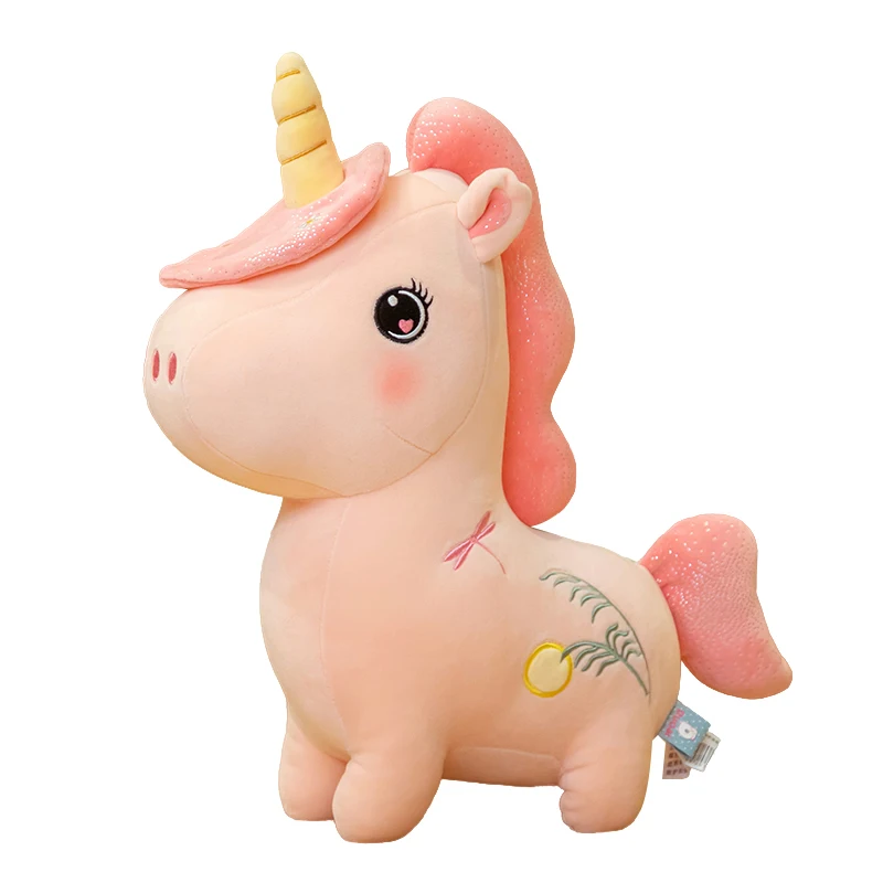 Cute super soft Unicorn rainbow Pink Baby Stuffed toy Animal unicorn toys plush