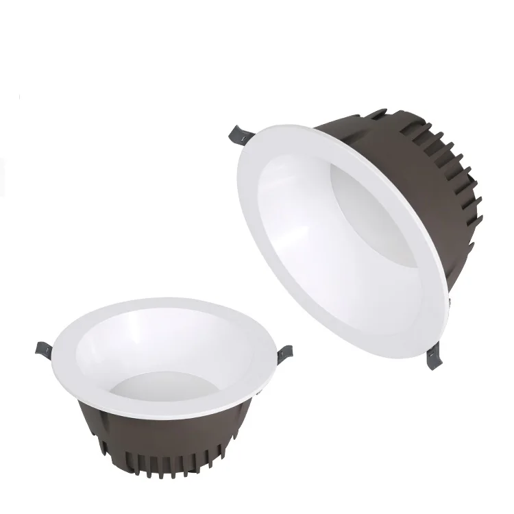 Guli lighting unique design own mold anti glare down light 12W 24W 30W 40W Isolated driver die casting housing with PC cover