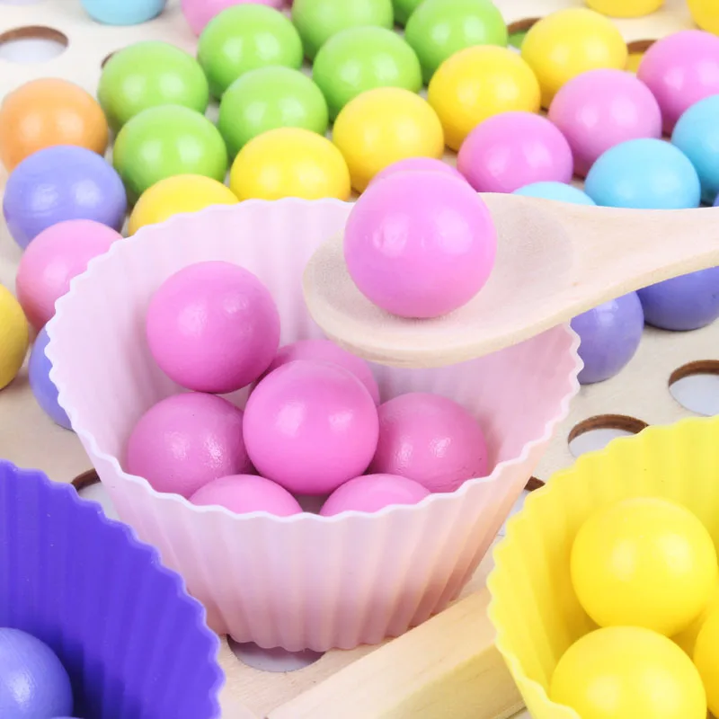 Kids Wooden Montessori Toys Memory Match Stick Educational Color Cognitive Geometric Shape Puzzles Toys For Children