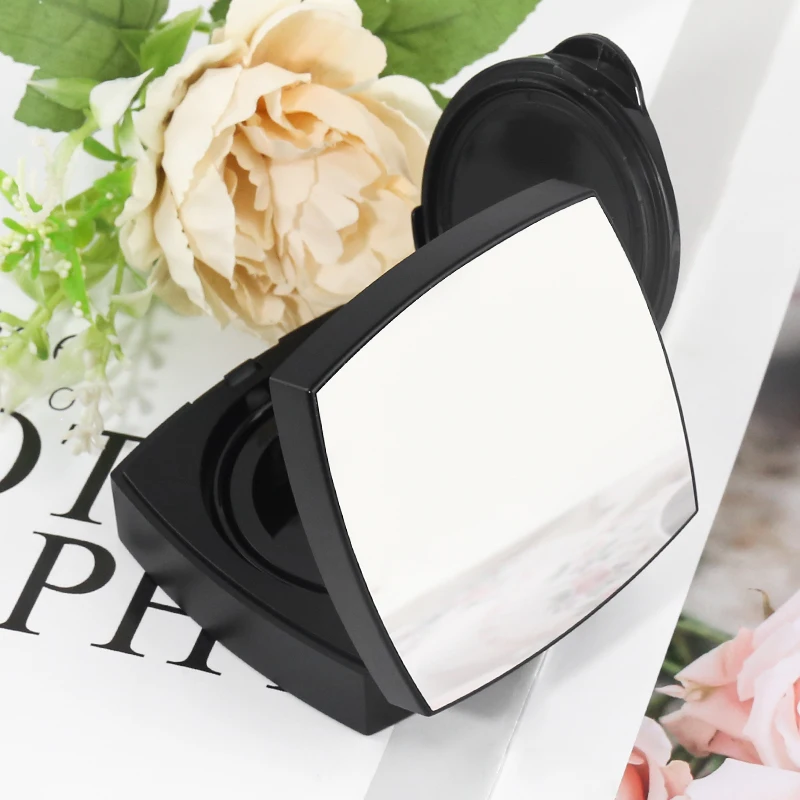 Custom air cushion bb cream case foundation loose powder jar blush concealer containers with powder puff with makeup mirror