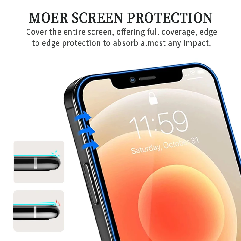 AG matte Anti-scratch 3D Curved Tempered Glasses Frosted Anti-Fingerprint Shock Proof Full Coverage Screen Protector For iPhone