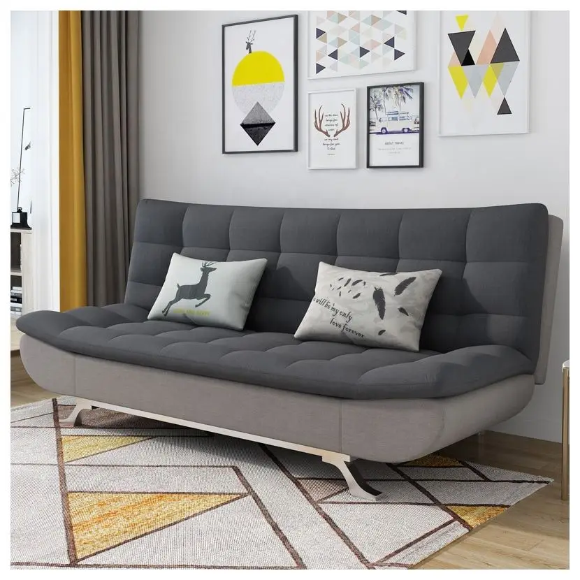 Practical fabric sofa bed multi-purpose Divan living room sofa and bed combination folding sofa