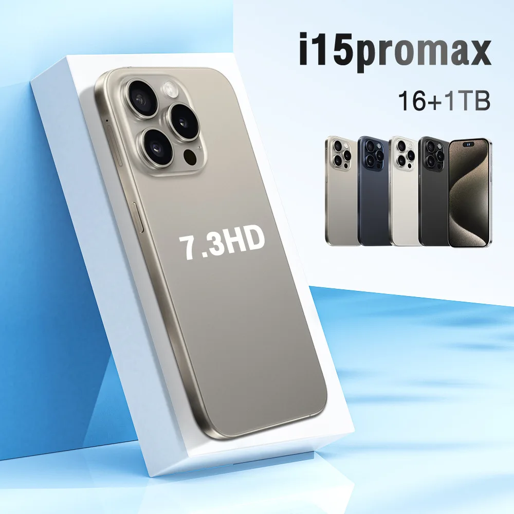 Best 15 Pro Max 4G/5G Smartphone Unlocked 16GB+1TB True Memory Dual SIM 128GB ROM HD Display 8000mAh 108MP US Version Gaming
