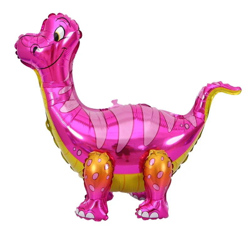 Большие фольгированные воздушные шары 4D в форме динозавра, зеленый динозавр, стоячий дракон, украшения для дня рождения, детские товары