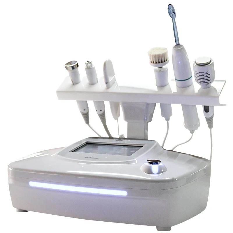 
 Завод Гуанчжоу в наличии новейший 6 в 1 уход за кожей косметический инструмент RF ультразвуковой аппарат для лица оборудование для салона красоты  