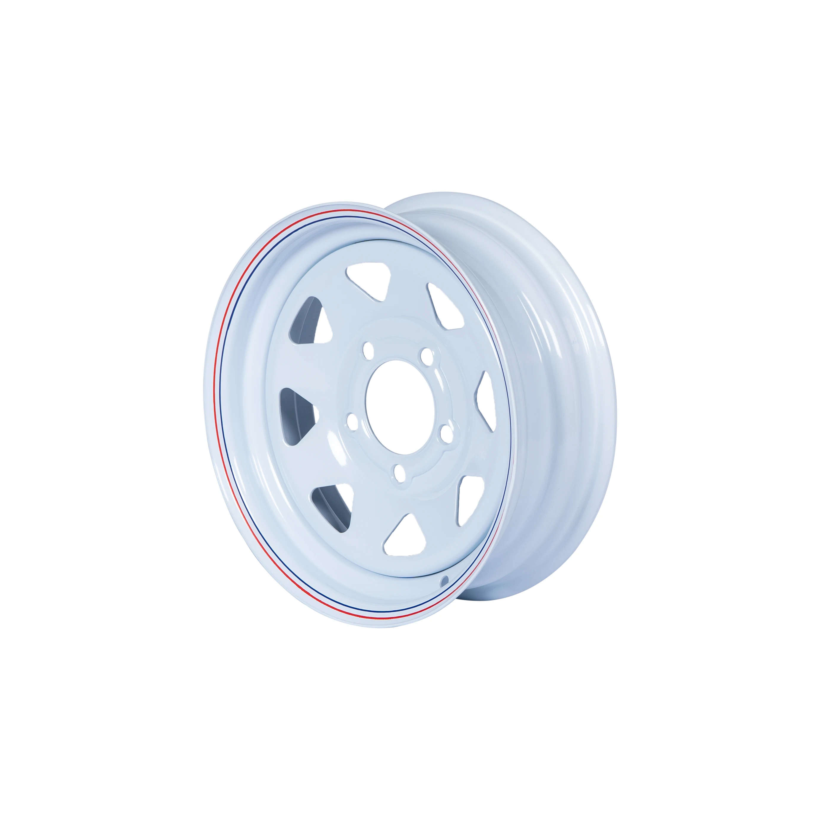 Прямая поставка с завода, популярные стальные диски 13x5, белые модульные внедорожные 13-дюймовые стальные колеса