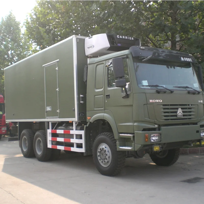 SINOTRUK HOWO 6X6 AWD 336HP 20T REFRIGERATED TRUCK CARGO TRUCK MODEL ZZ2257N4667A