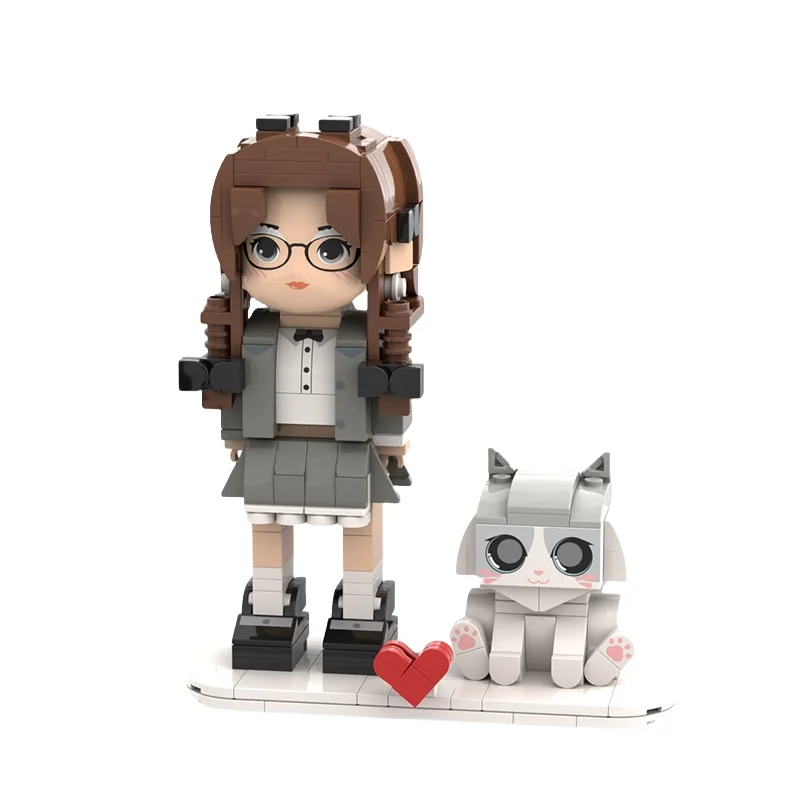 Custom  Souvenirs Cat Model Moc Building Blocks Action Figure  toy gift  Customized  Model birthday souvenirs