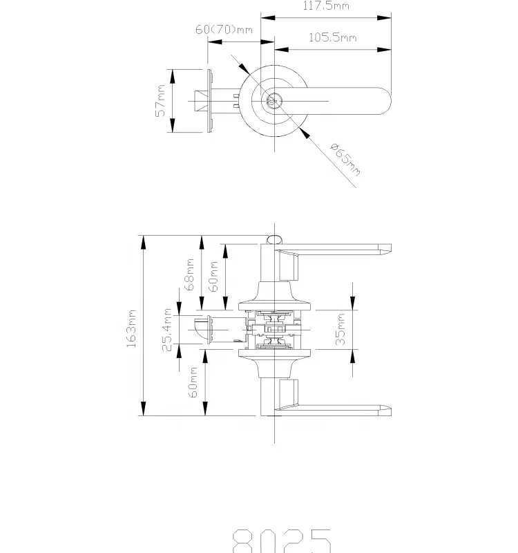 Maxal Free Sample Privacy Door Levers Internal Door Handle Locks Door Lever Handle