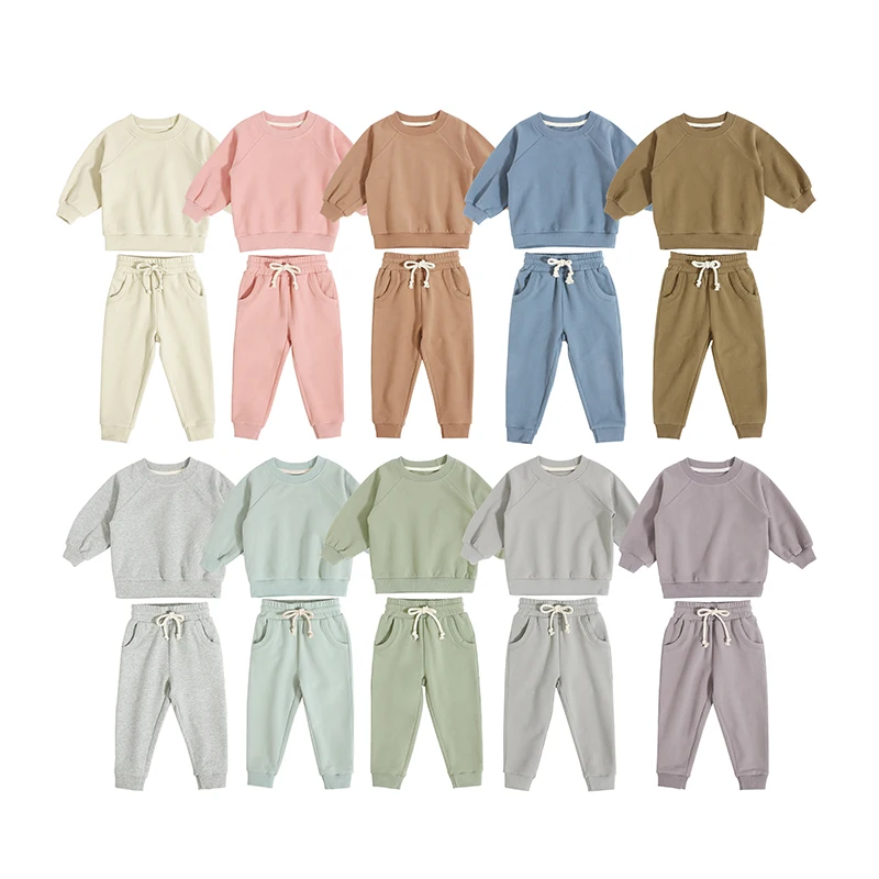 China Online Sale Baby Clothes Customized Top With Pant Two Piece Set For Baby Wear Organic Cotton Clothing