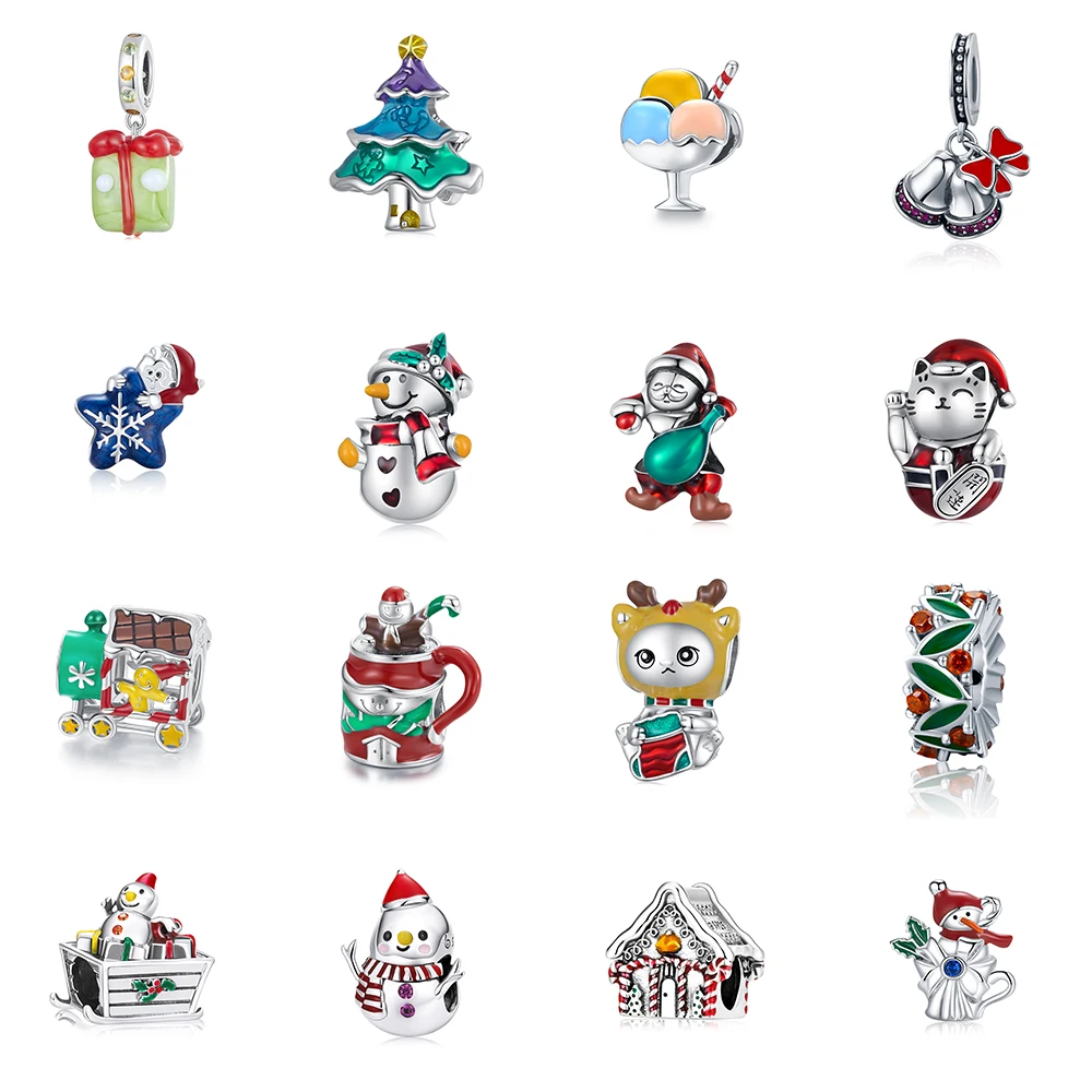 Wholesale High quality 925 Sterling Silver charms bracelet for Diy Women fine jewelry custom pendants & charms for Diy makin