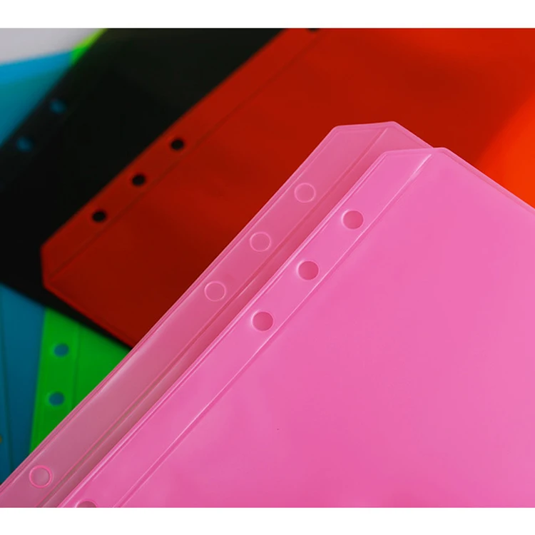 A5 A6 PVC Presentation Binder Folder Card Receive Bag Concise Planner Filing Products Cards Holder Storage Pocket