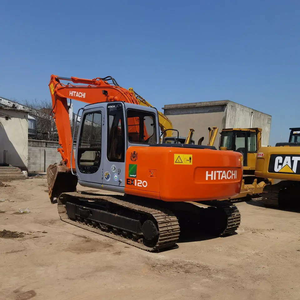 cheap used excavator machine Hitachi ex120 used 12 ton digger machinery Hitachi ex120 used Hitachi excavator
