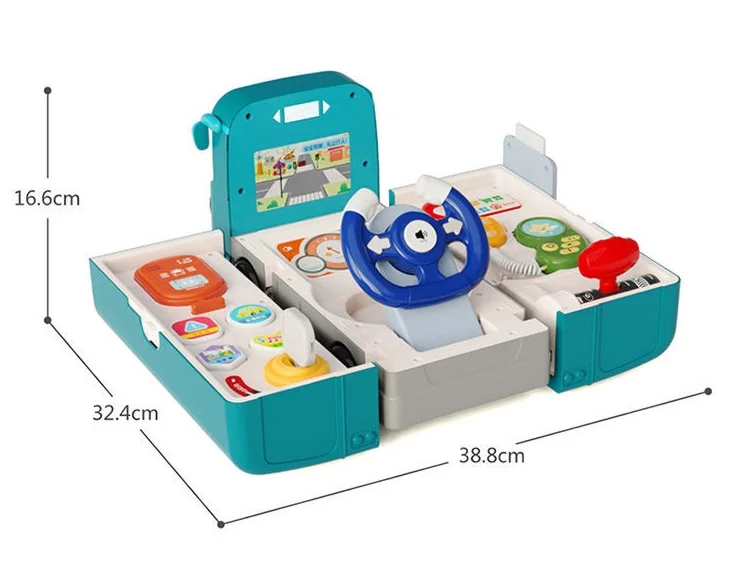 electric multi-functional driving simulation bus light and musical school bus model