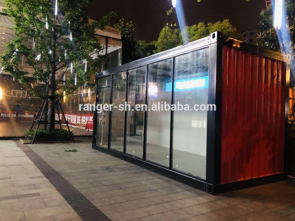 Supplier House Container Office Cost-saving Temporary Use 20ft Containers Gold Used for Glass Allstar Foldable Shop Modern China