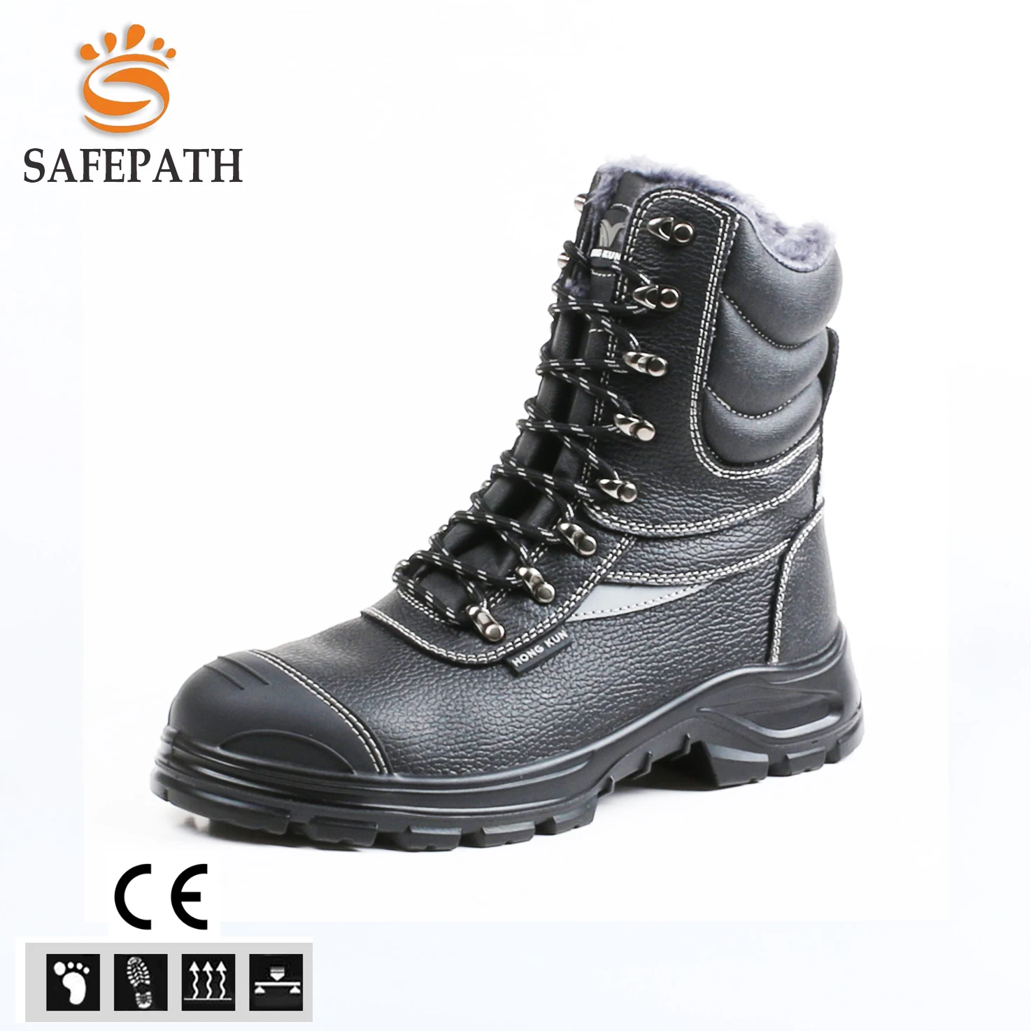 Autumn Winter Fashion Comfortable Waterproof Anti-smash Anti-puncture kevlar Industrial Construction Safety Shoes  for Labours