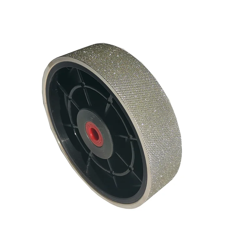 Tungsten carbide grinding disc electroplated textured wheel for knives