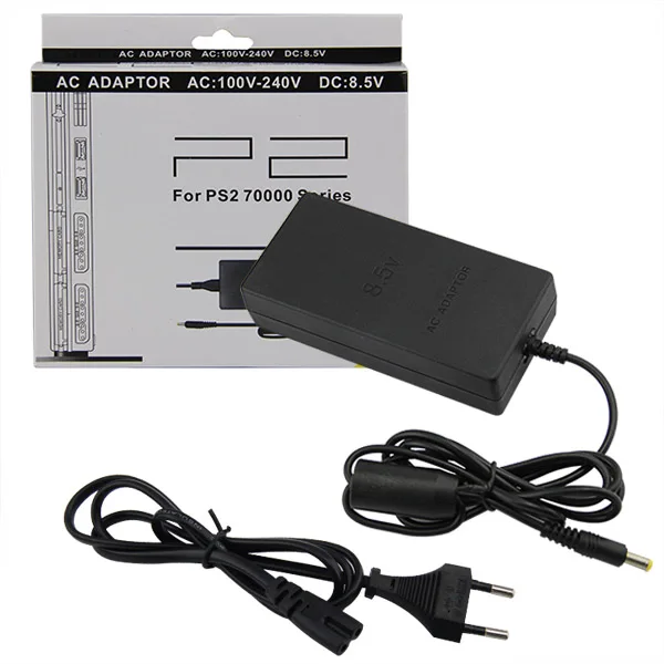 NTSC Plug AC Adapter Charger Cable Power Supply Adapter For PS2 Slim Console Charging Cord