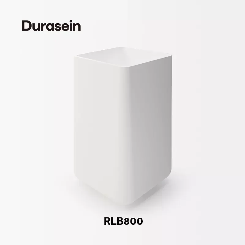 Hot selling RLB800 Pure Acrylic Solid Bathroom Wash Basin Stylish White Hotel Customized Accessory