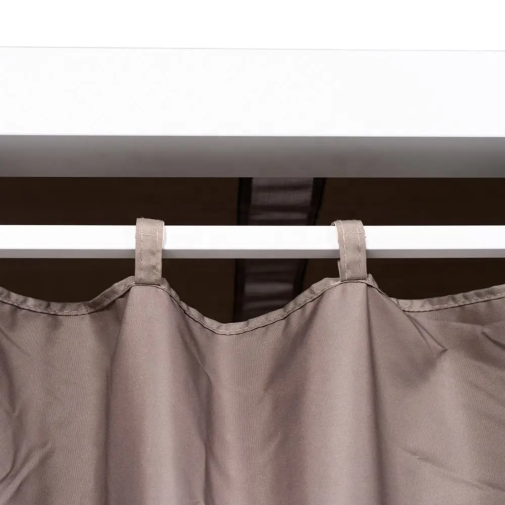 Furniture Outdoor 3 Seater Hammock Chair Curved Roof Summer Patio Canopy Swing Bed Hanging Daybed Swing Garden Bed