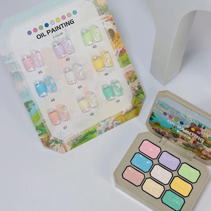 Vinimay Brand 3-Design Styles Gel Polish Nail Art Painting Gel  Premium Nail Paint for Stylish Nail Art