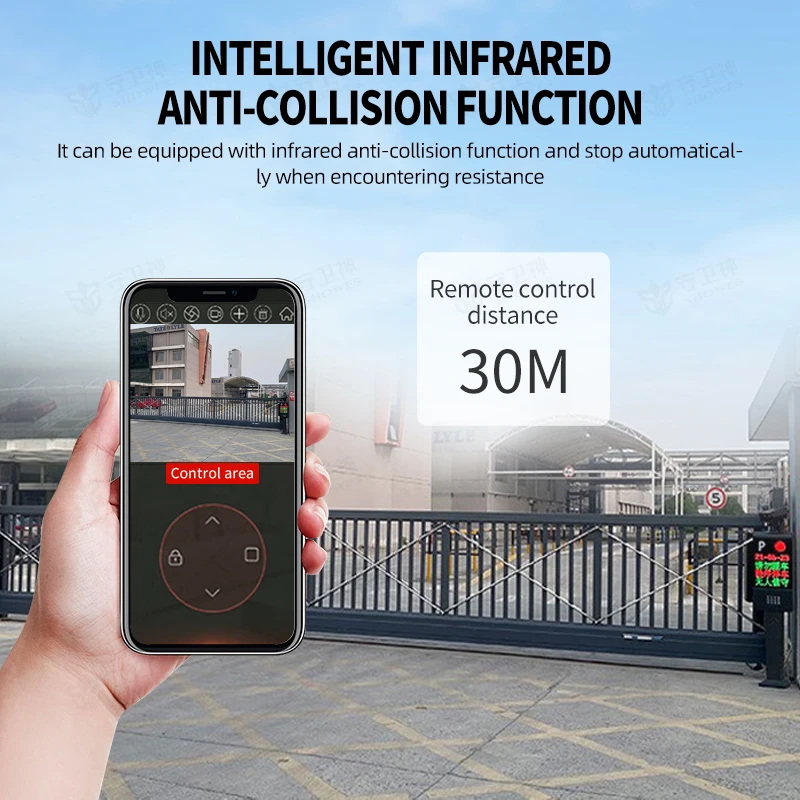 SWS Modern Cantilever Sliding Gate for Outdoor Entrance & Driveway Security Automatic Industrial Main Sliding Gate