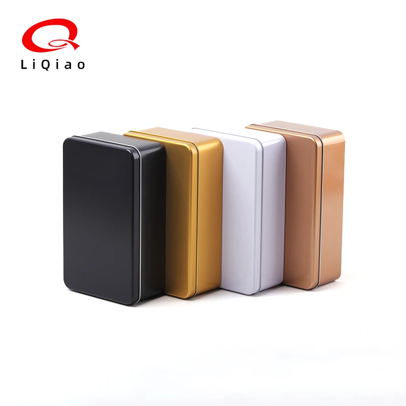 Rectangular Metal Tin Box With Lid Large Packaging Metal Gift Chocolate Box Seamless Metal Tin Box