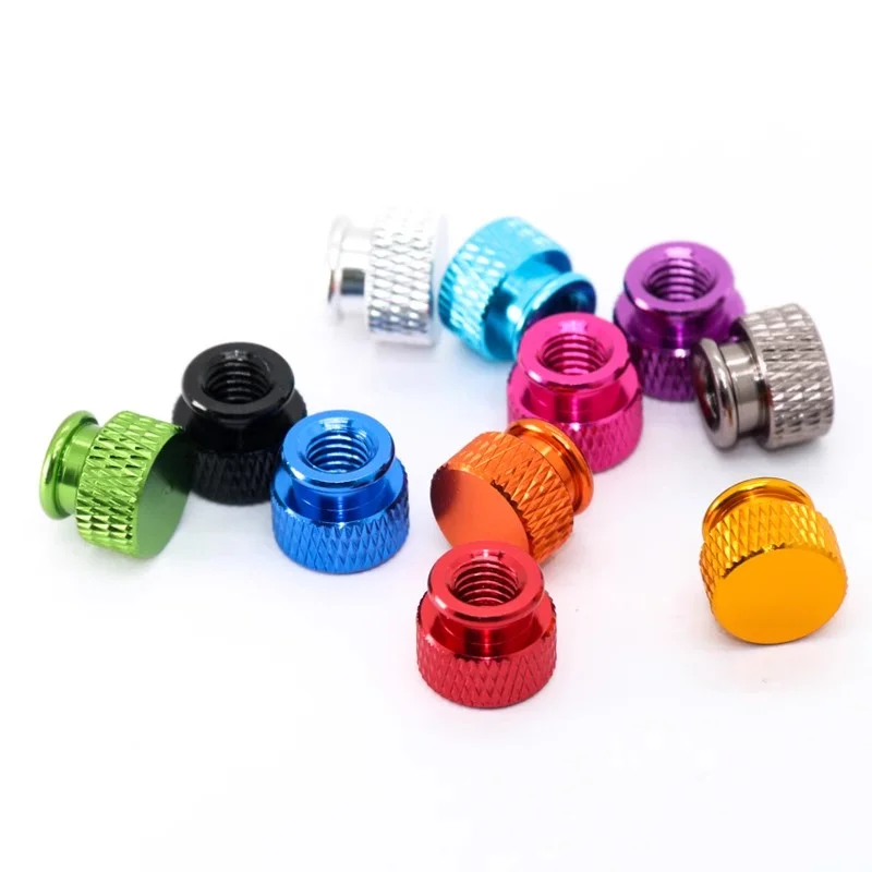 Colorful Aluminum Thumb Nut Flange Nut Step Flat Knurled Thumb Nut M3 M4 M5