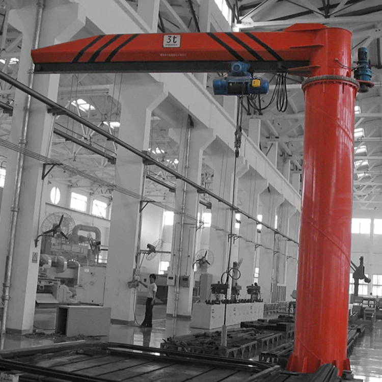 5 Ton Cantilever Crane Column Rotating Electric Hoist Lifting Mechanism 360 Degree Jib Crane