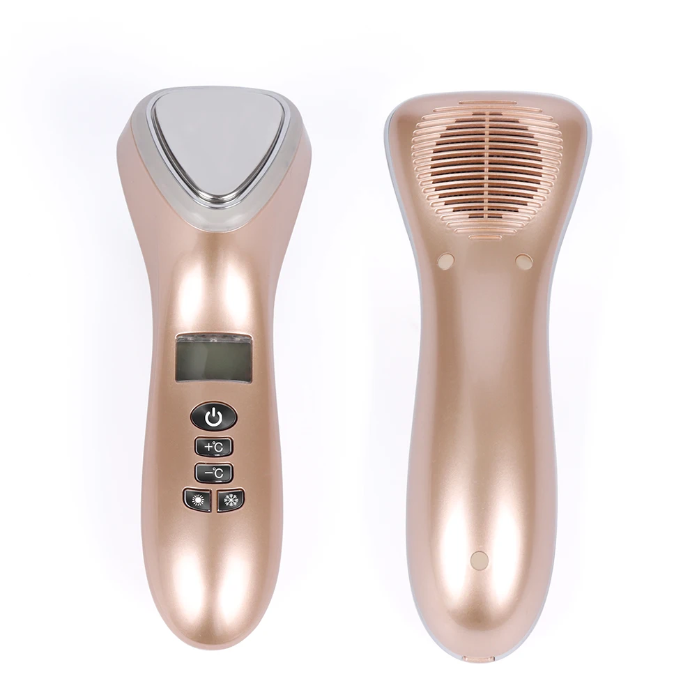 Hot and Cool Skin Care Facial Massager Portable Handheld Vibration Face Care Beauty Device Wrinkle Remover Beauty Machine
