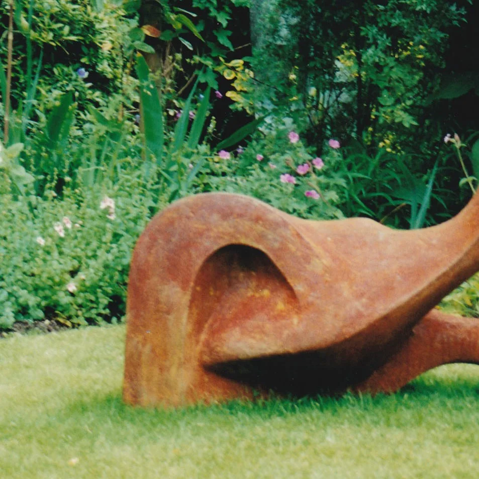 Keenhai Decorative Solid Rusty Corten Steel Sculpture For Garden Outdoor